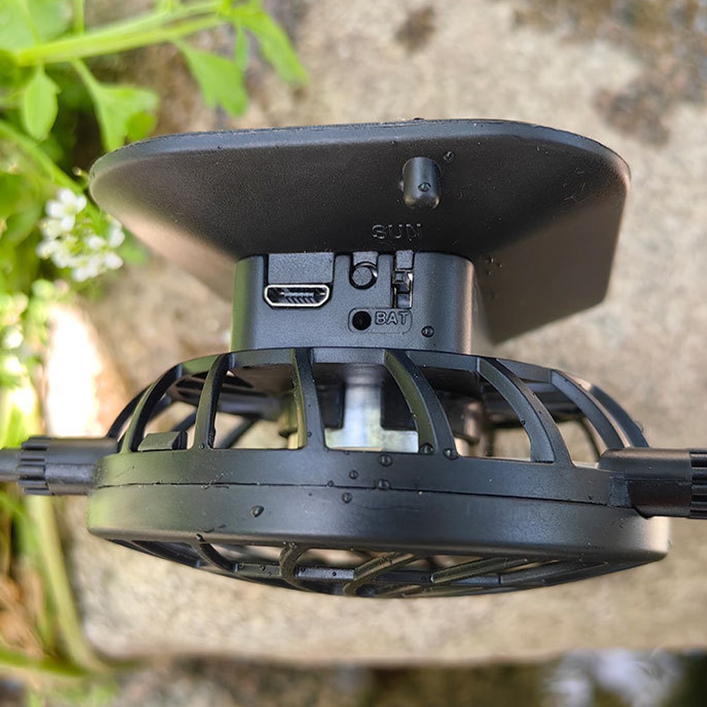 Easily Rechargeable Solar Powered Hat Fan with Multiple Airflow Levels
