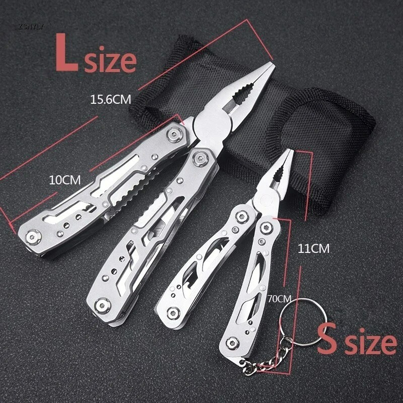 Multifunctional Folding Pliers Multi-tool Pocket Knife Outdoor Portable 14 Tools