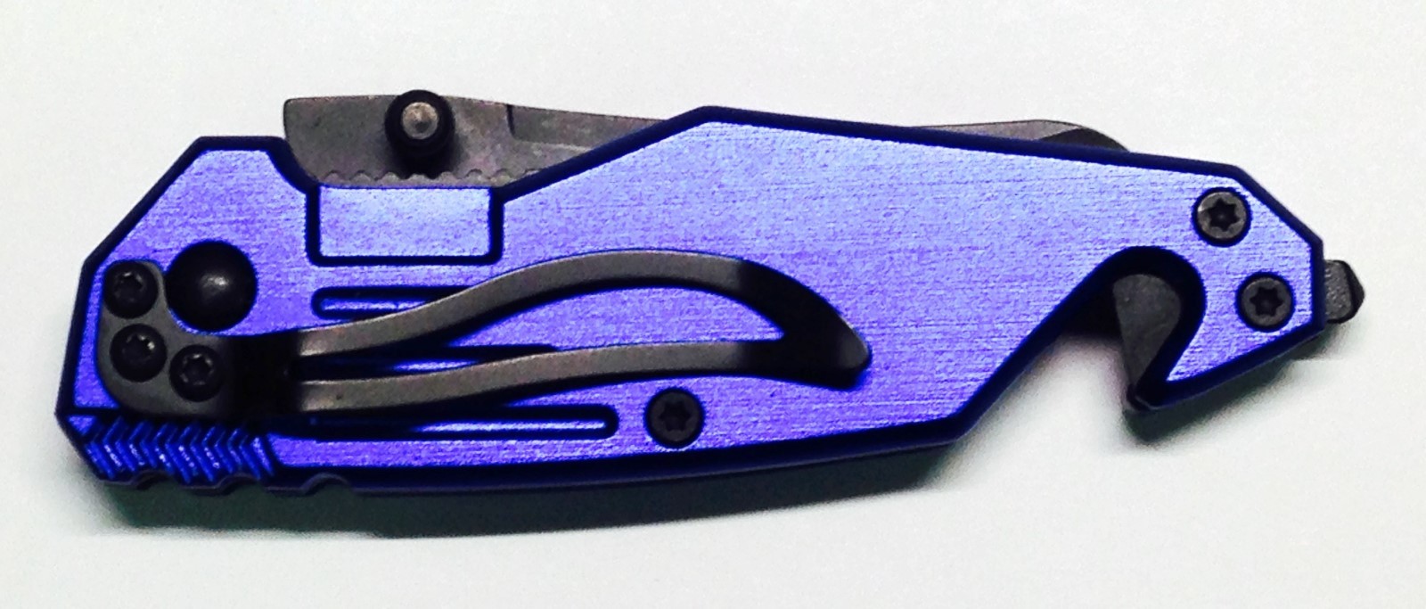 6″ Tactical Knife, Blue, Rope Cutter, Glass Breaker