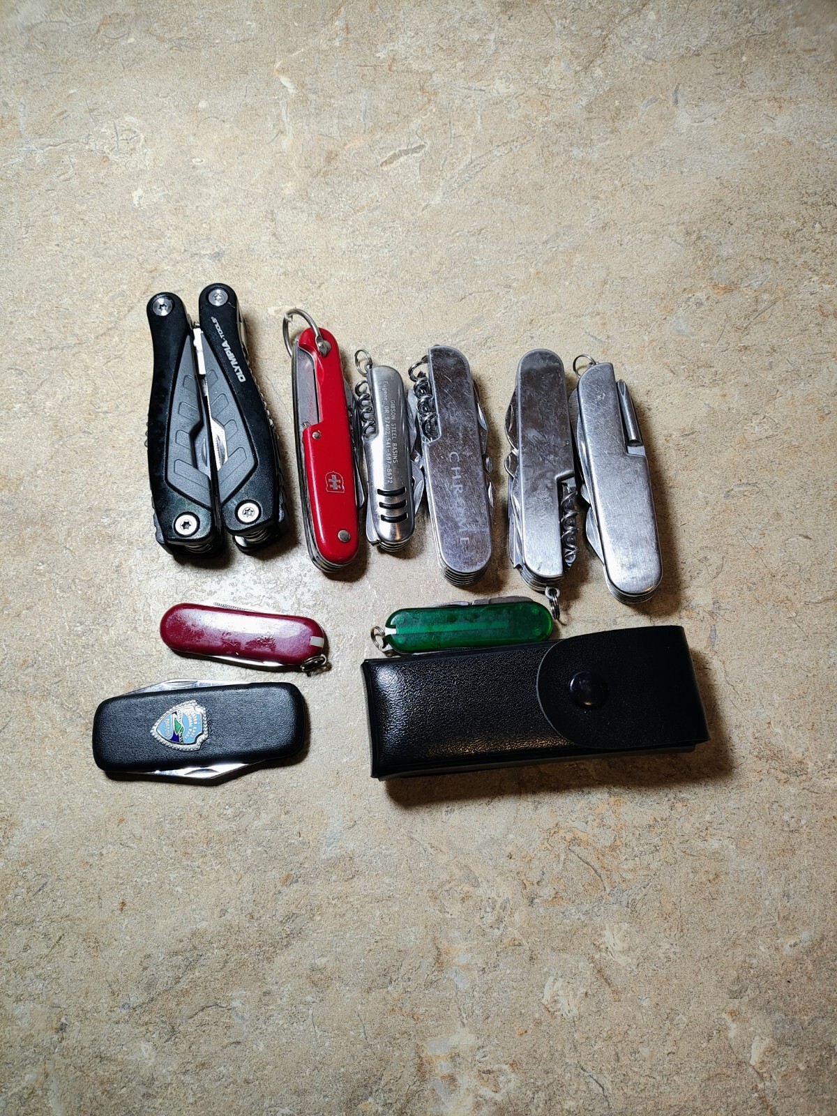 Lot of 10 Generic Multitools Multi Tools Pliers Knives Saw Blades Folding Folder