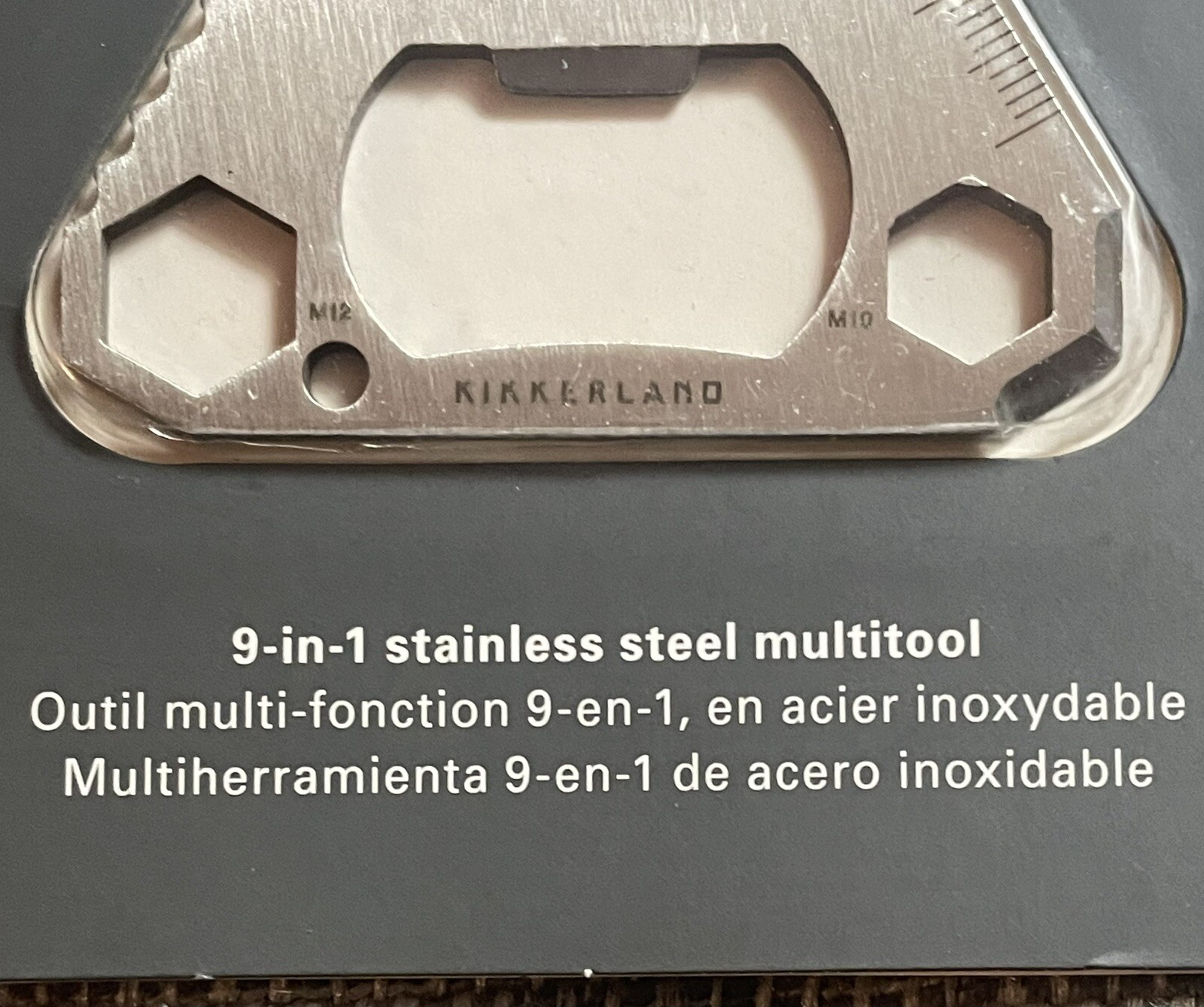 Kikkerland Triangle Stainless Steel Multitool Factory-Sealed NOC
