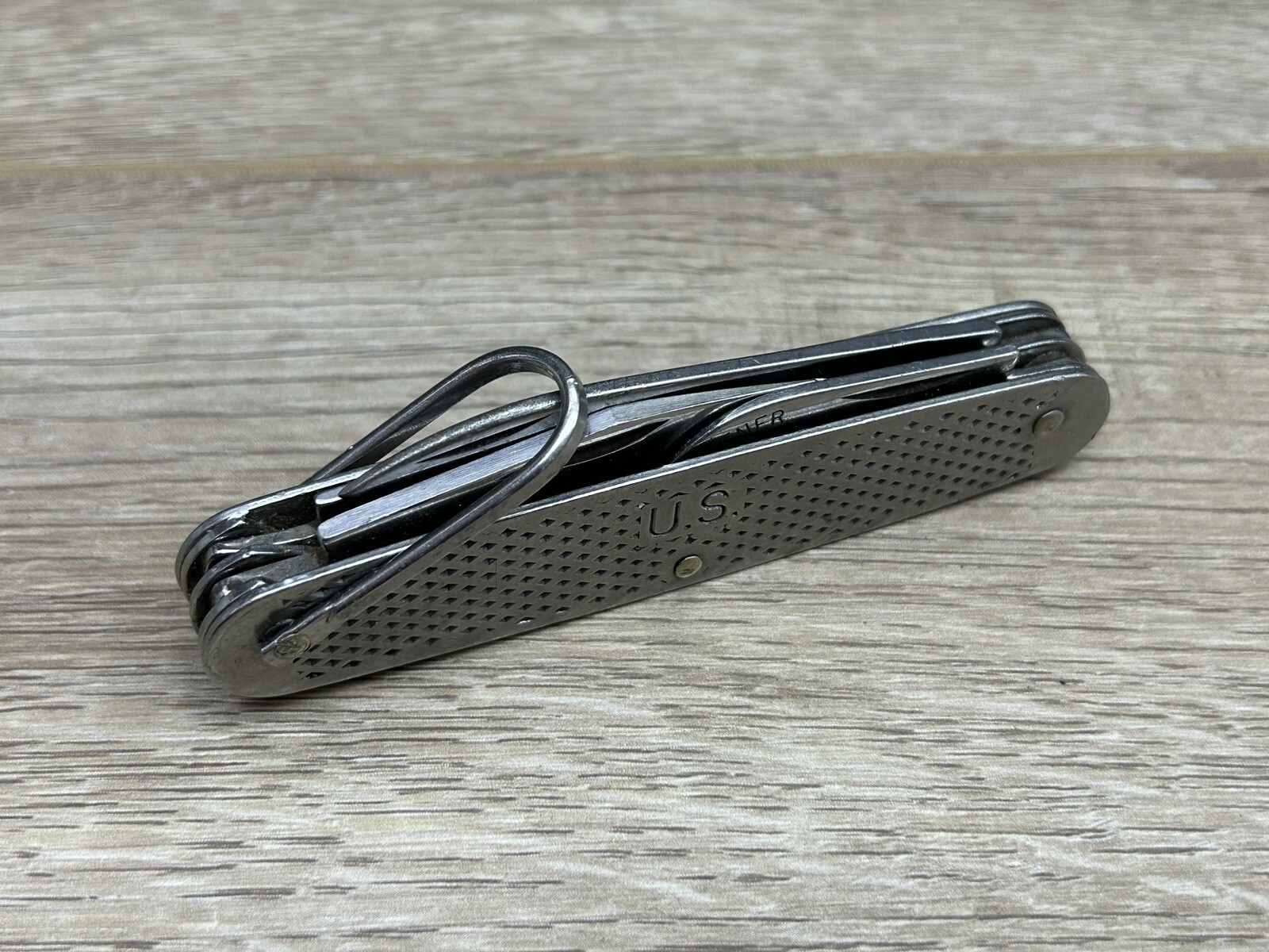 Vintage 1978 Camillus Stainless Steel Multi Tool Pocket Knife USA