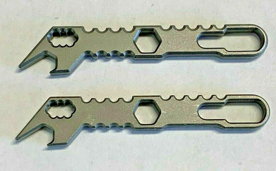 (2) Qty. of Bottle Opener Multi-Tool Key Chains, perfect for para-cord!