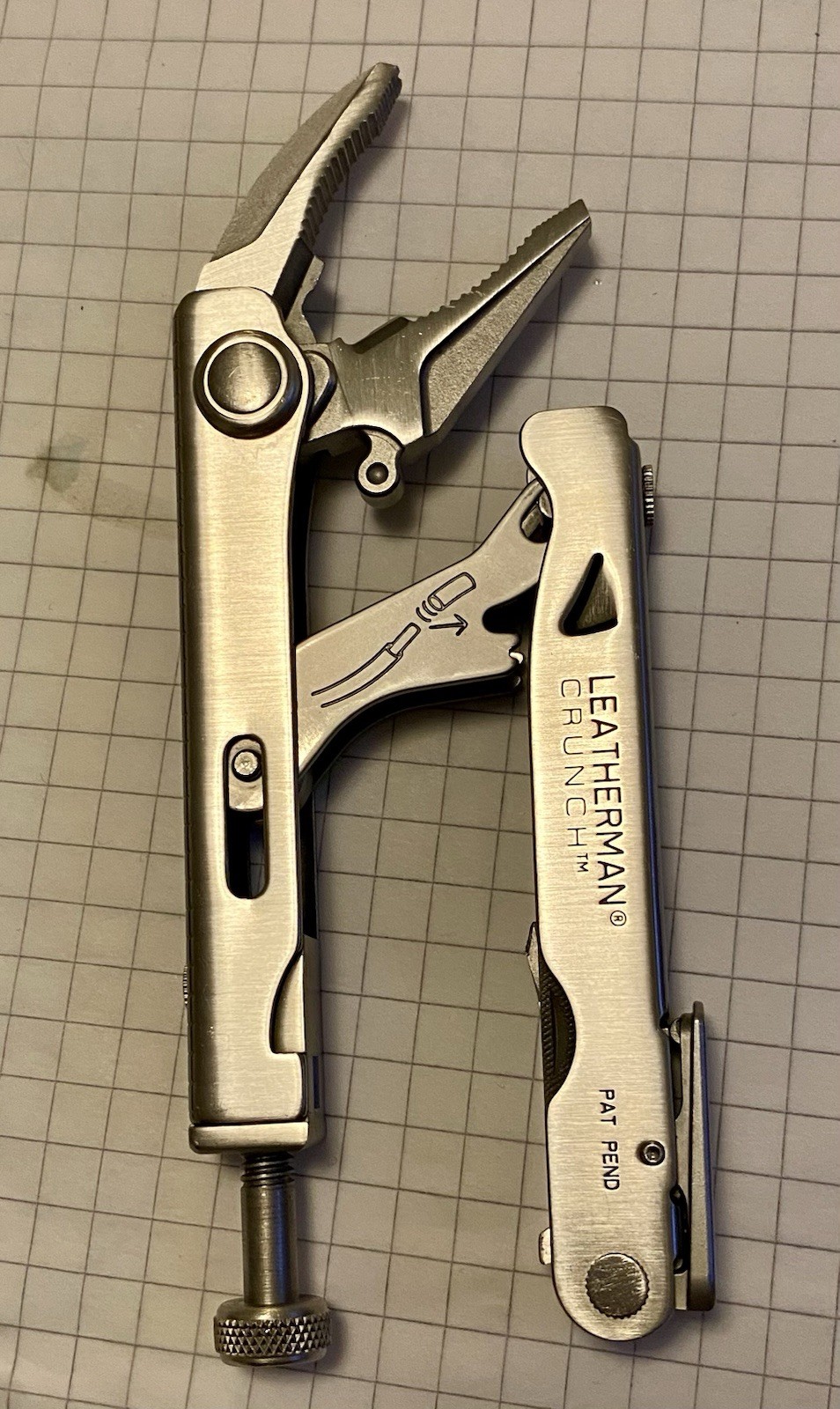 leatherman crunch First Series 0799 Rare. Pat Pend. Original leather case