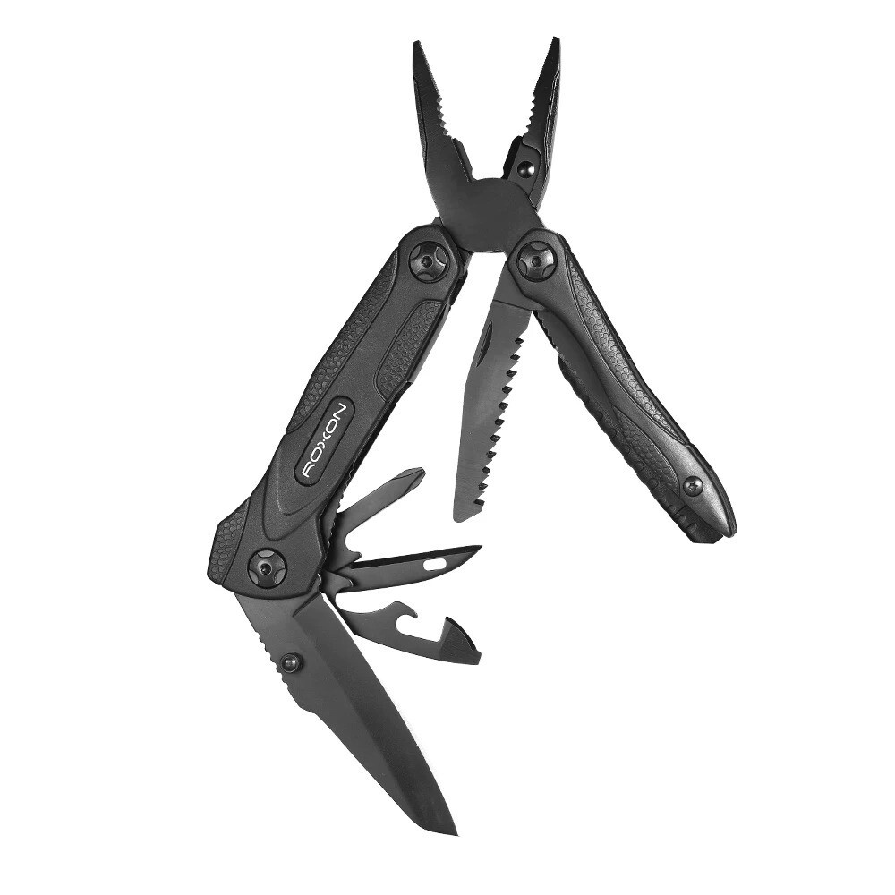 Roxon CM1349 Multitool Plier Polymer Handle 14-in-1 Multitools Folding Plier