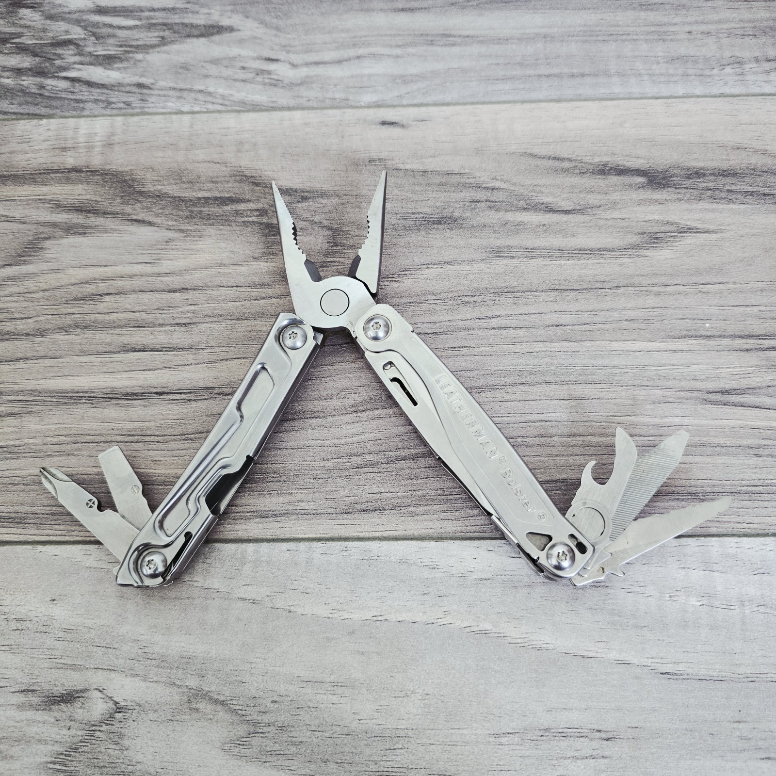 LEATHERMAN Bolster Multi Tool Stainless Heavy-duty Camping Knife Excellent