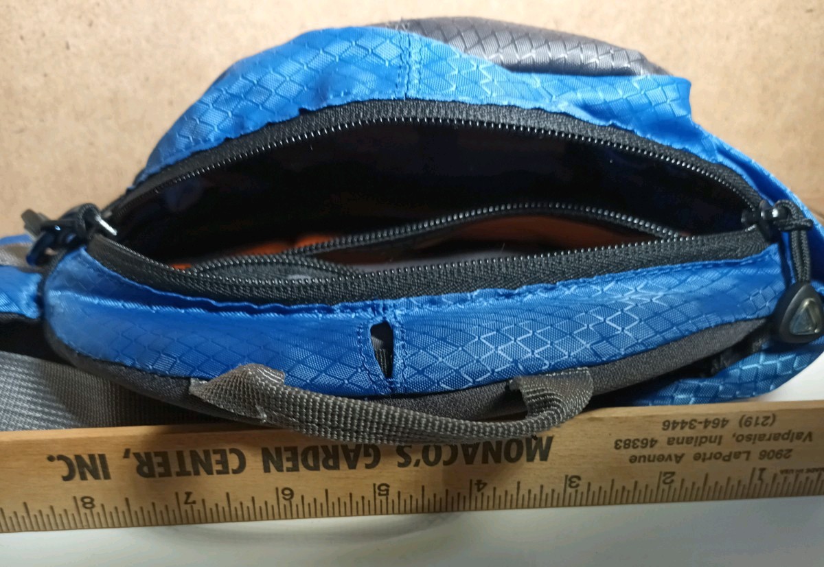 Lake & Trail Fanny Pack Blue/black With Carry Handle