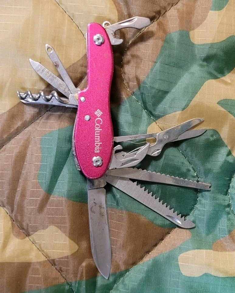 Columbia Red Multi Tool For Hunting Fishing And Camping