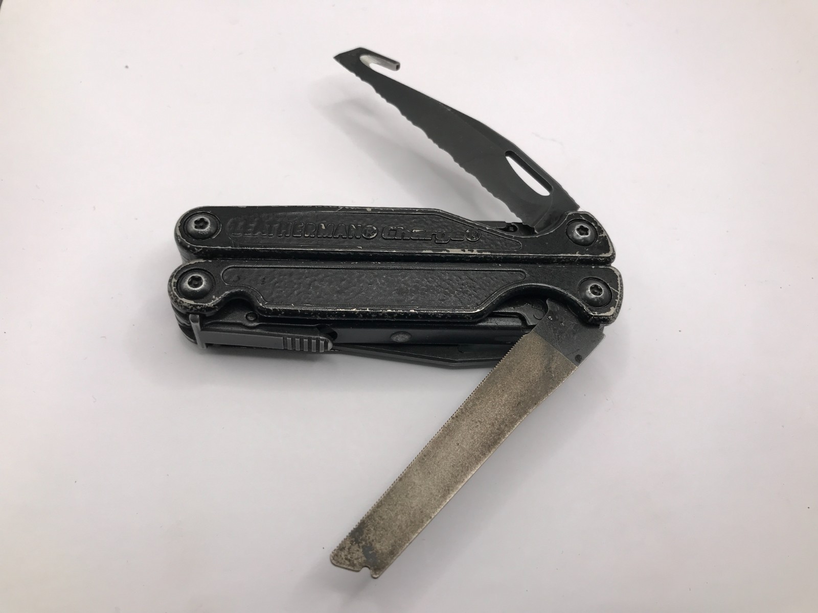 RARE Leatherman BLACK Charge XTI Titanium USED see description/ Pic’s