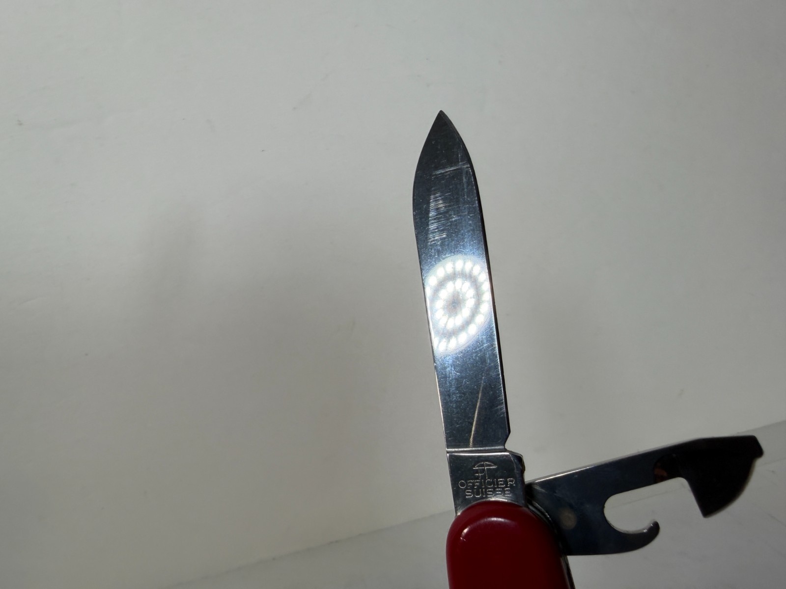 Officer Suisse Swiss Army Style Multi Tool Pocket Knife Red Folding Knife