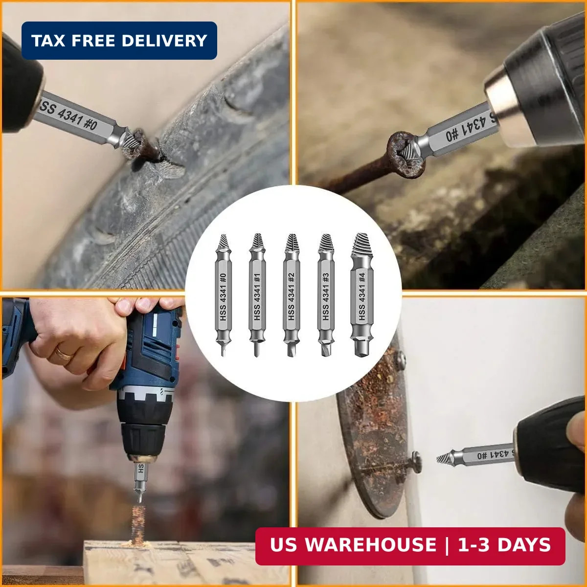 Gifts for Men,THOSAF Damaged Screw Extractor Set,Fathers Day Gifts for Dad from
