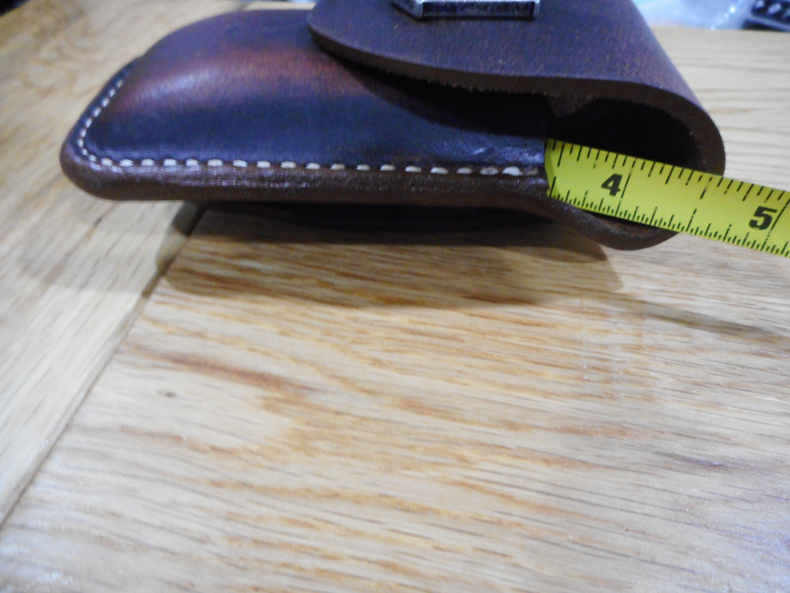 Leatherman Wave Crazy Horse leather sheath. POW-MIA snap. Sheath only.