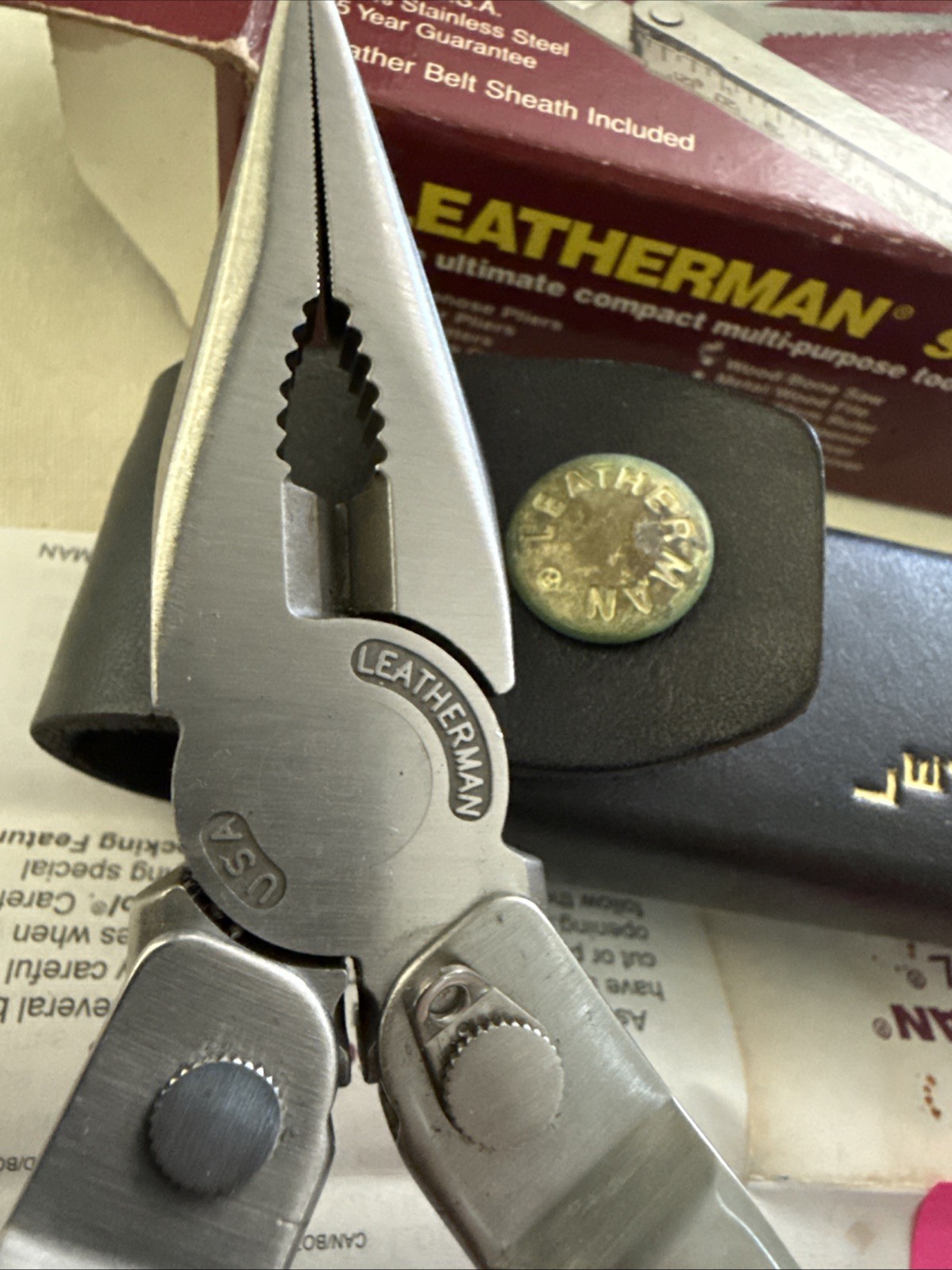 Leatherman Super Tool “The Original” USA Multi Tool NIB w/Paperwork Bigger+++
