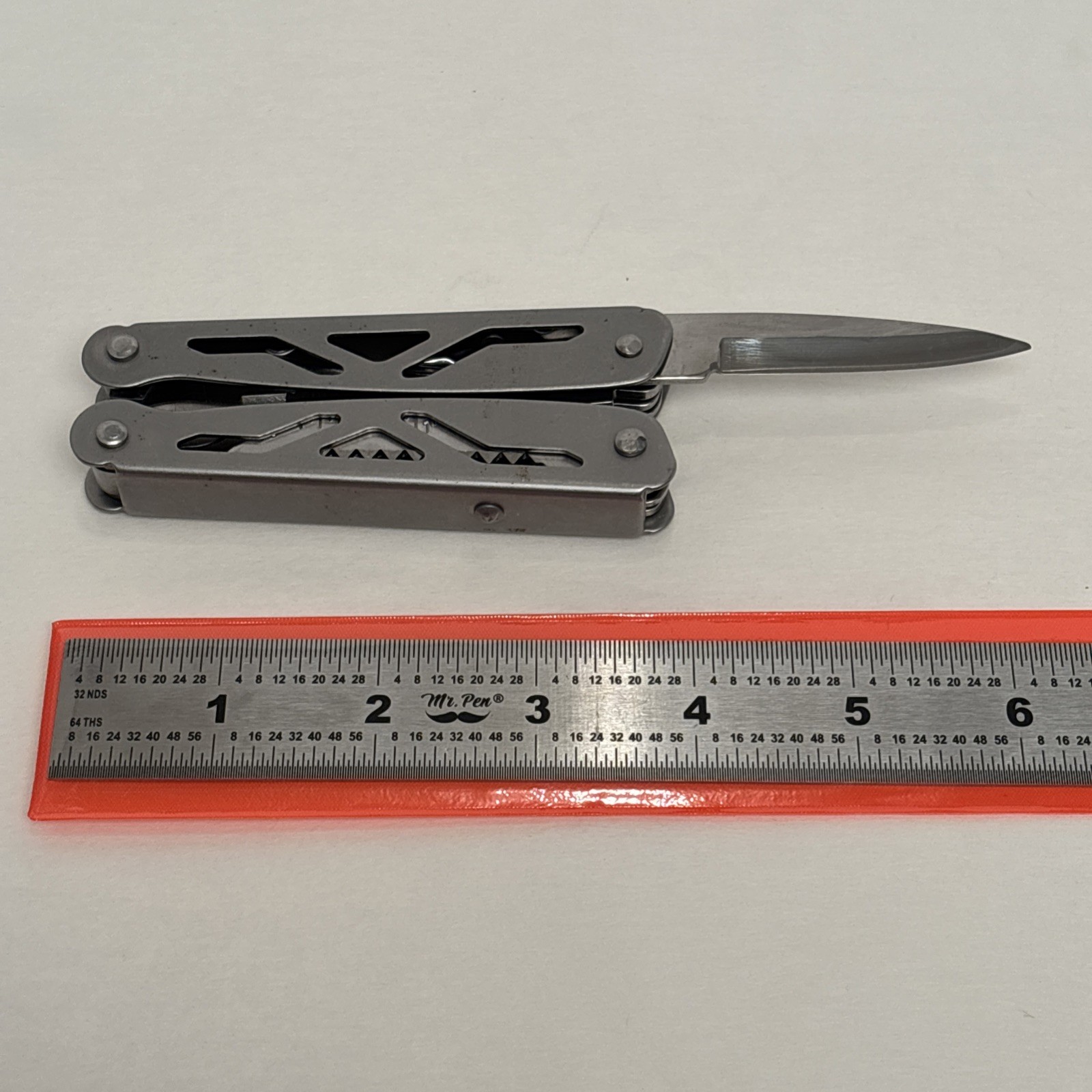 Ozark Trail 12-in-1 Multi Tool Folding Pliers with Sheath Silver Survival Camp