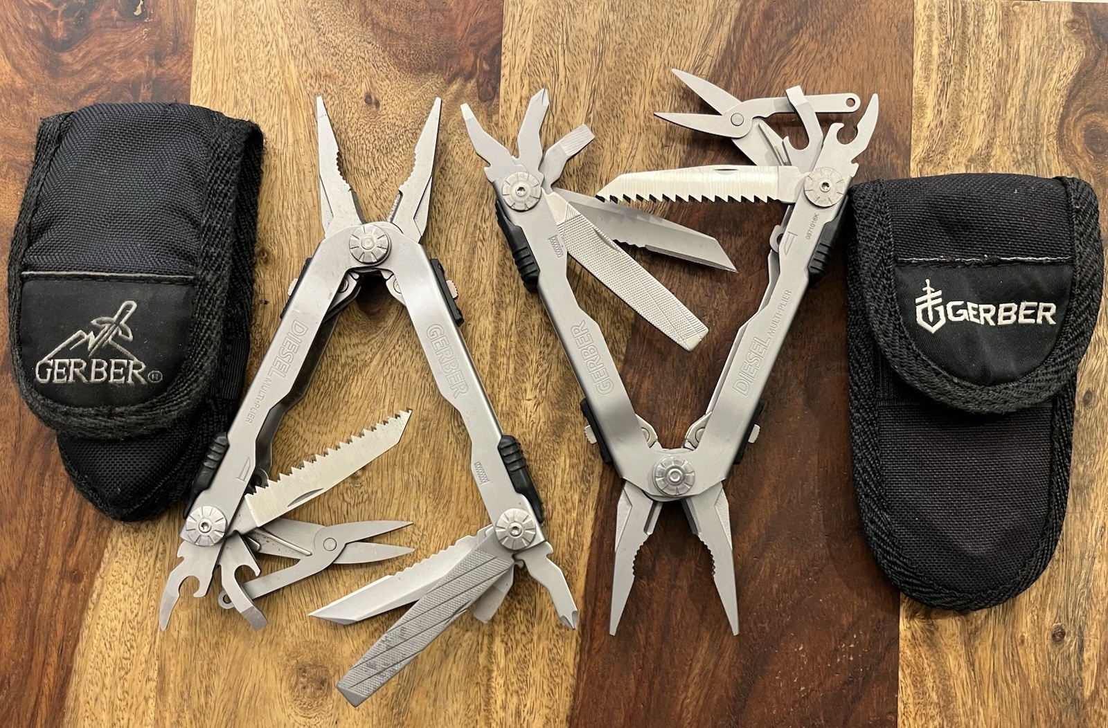 Gerber Multi Tool DIESEL SUPER Nice! w/Gerber Sheath TSA Confiscated (Lot Of 2)
