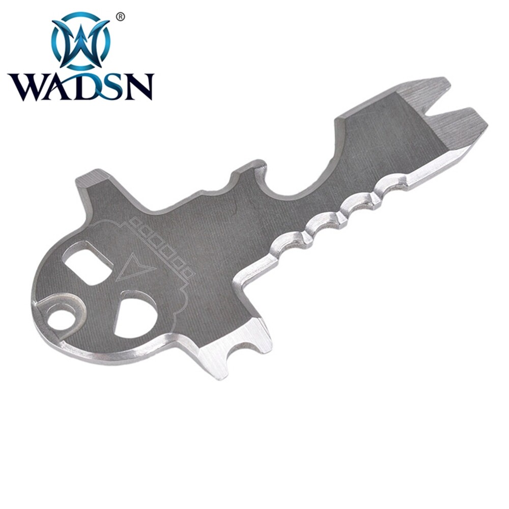 WADSN Stainless Steel Tactical Multi-functional Pocket Tool Key Ring Keychain