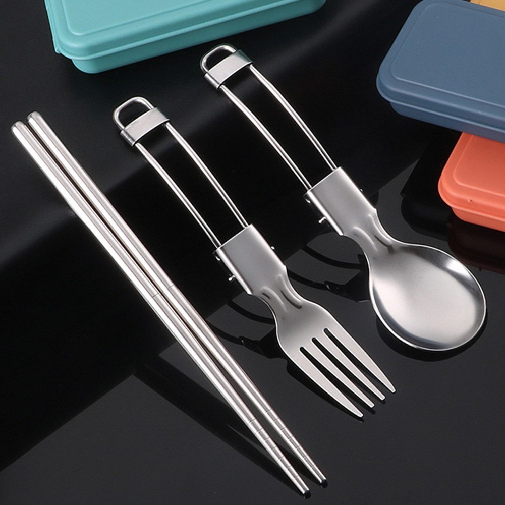 Picnic Cutlery Camping Utensil Easy Storage Foldable Design Functional
