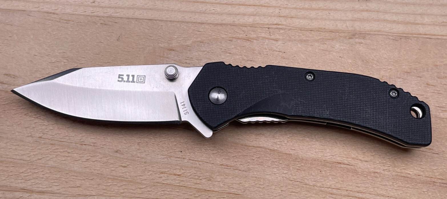 5.11 Tactical Folding Pocket Knife 51141 – Black/Silver Handle 03/20