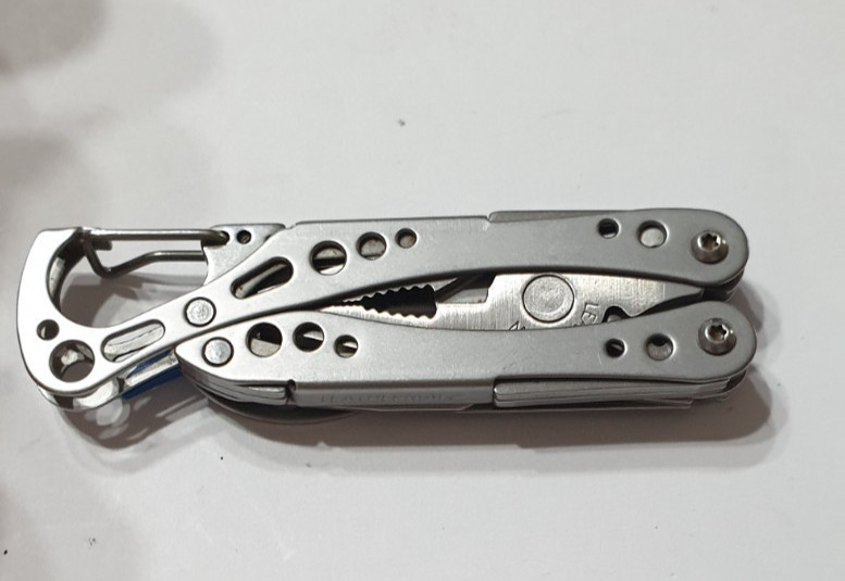 🔥🔥 Leatherman Style PS Rare Retired Used Blue Multi Tool Keychain Collectable