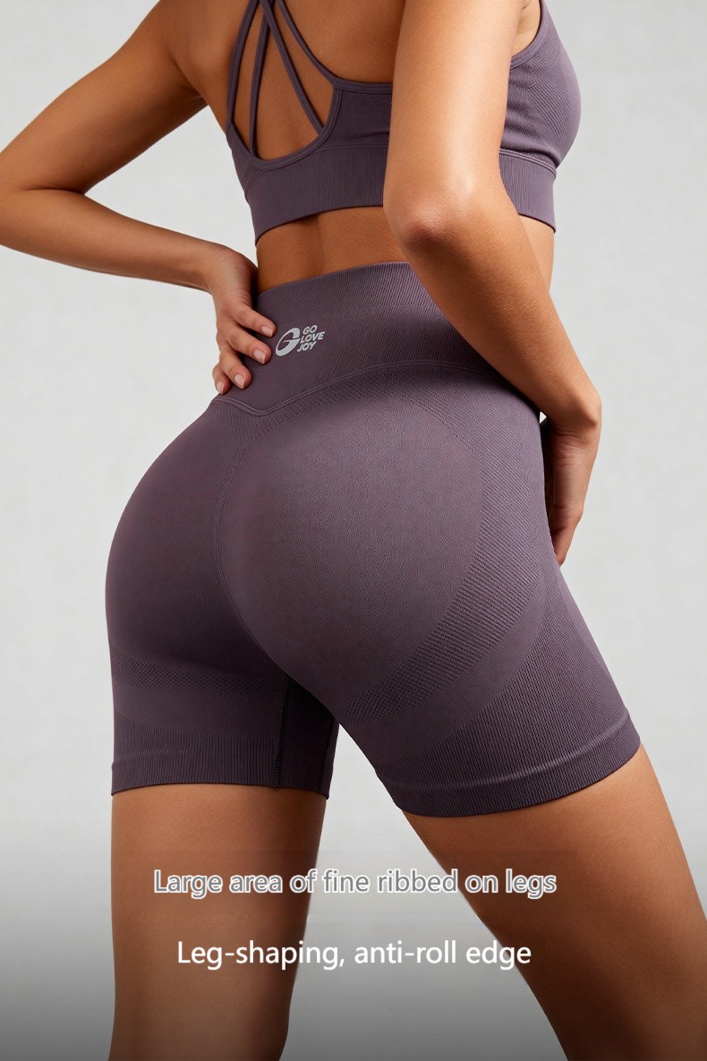 Yoga shorts, three point sports and fitness shorts, women’s high elasticity