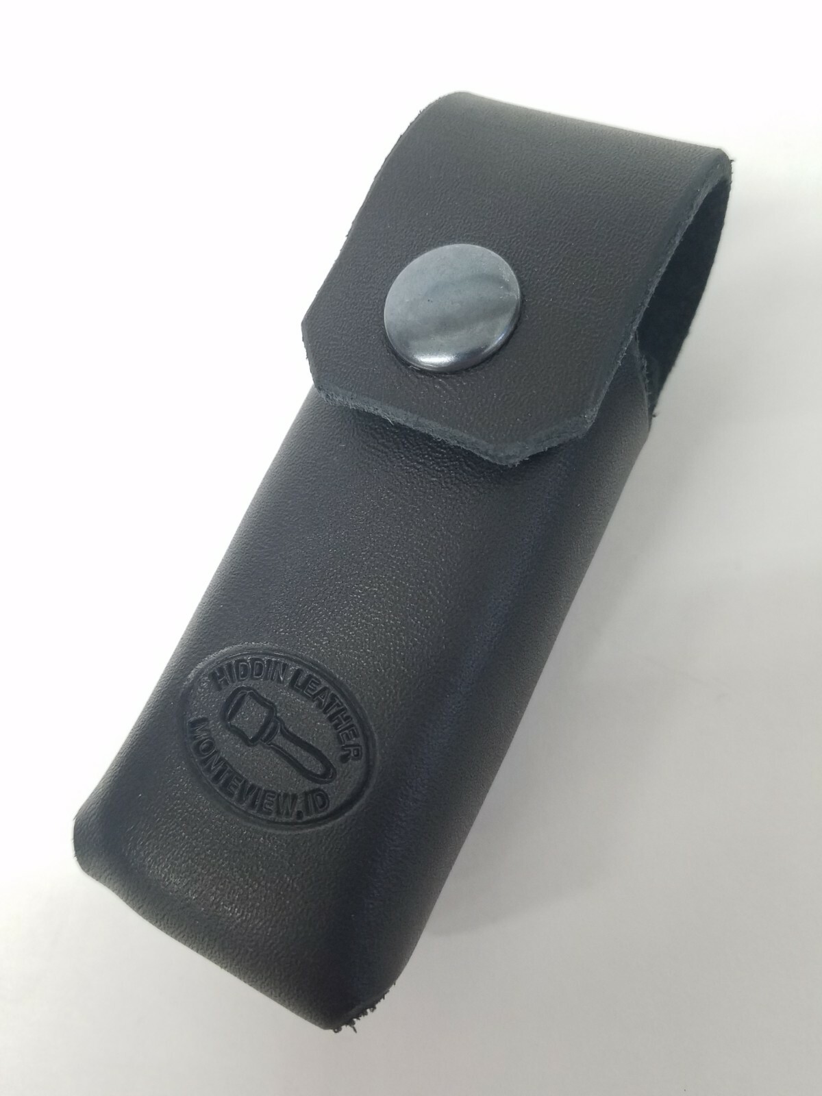 BLACK Leather Sheath for Leatherman WAVE. Riveted Design. Hiddin Leather. U.S.A.