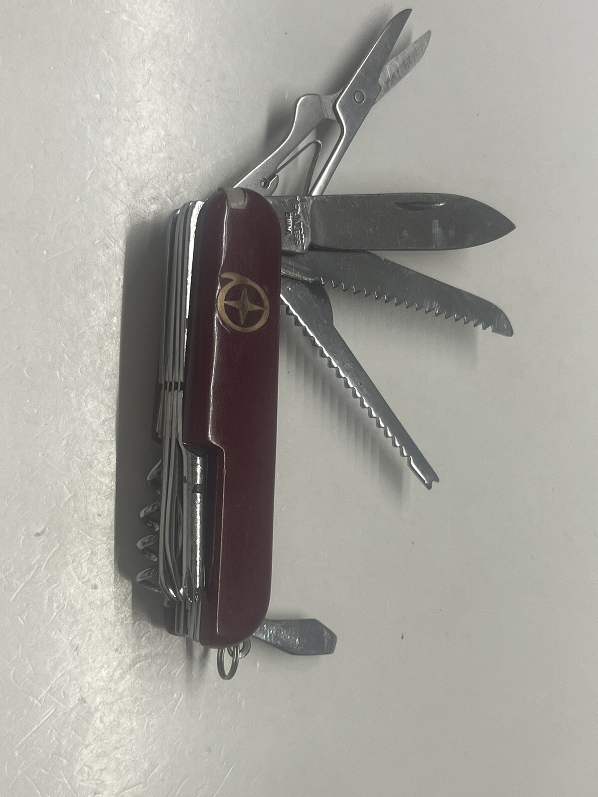 Diamond Superior Multi Purpose knife Multiple tools red Cork Screw Tweezers