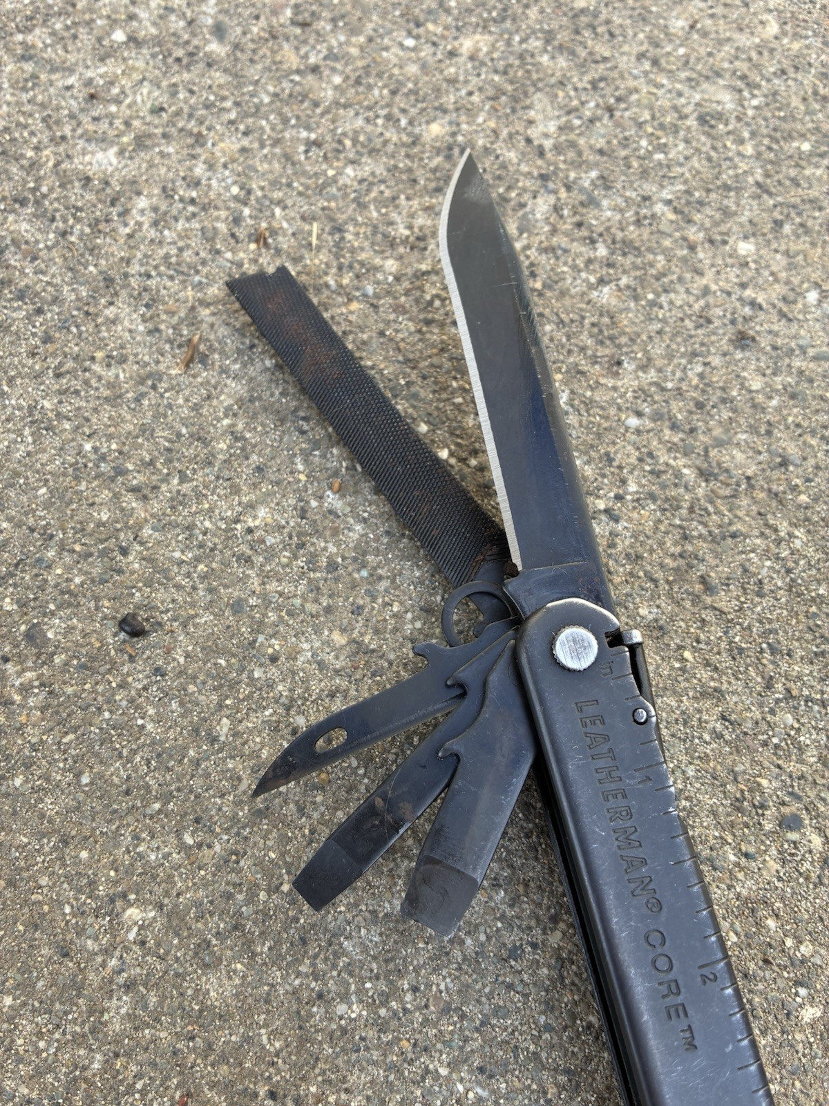 Black Oxide Leatherman Core Multitool Knife Lot wtfh Rare Cap Crimper Pliers
