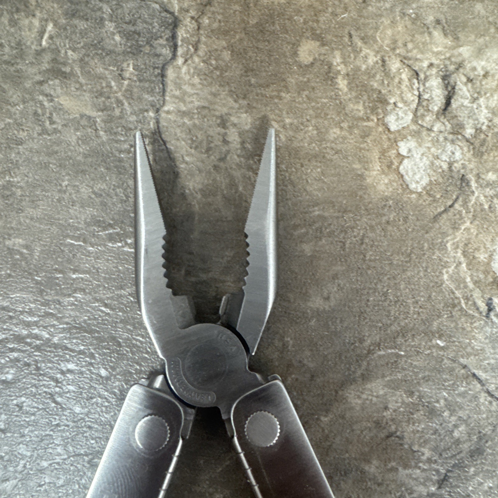 Vintage 1998 Leatherman PST II Multi Tool Scissors Diamond File Serrated Sheath