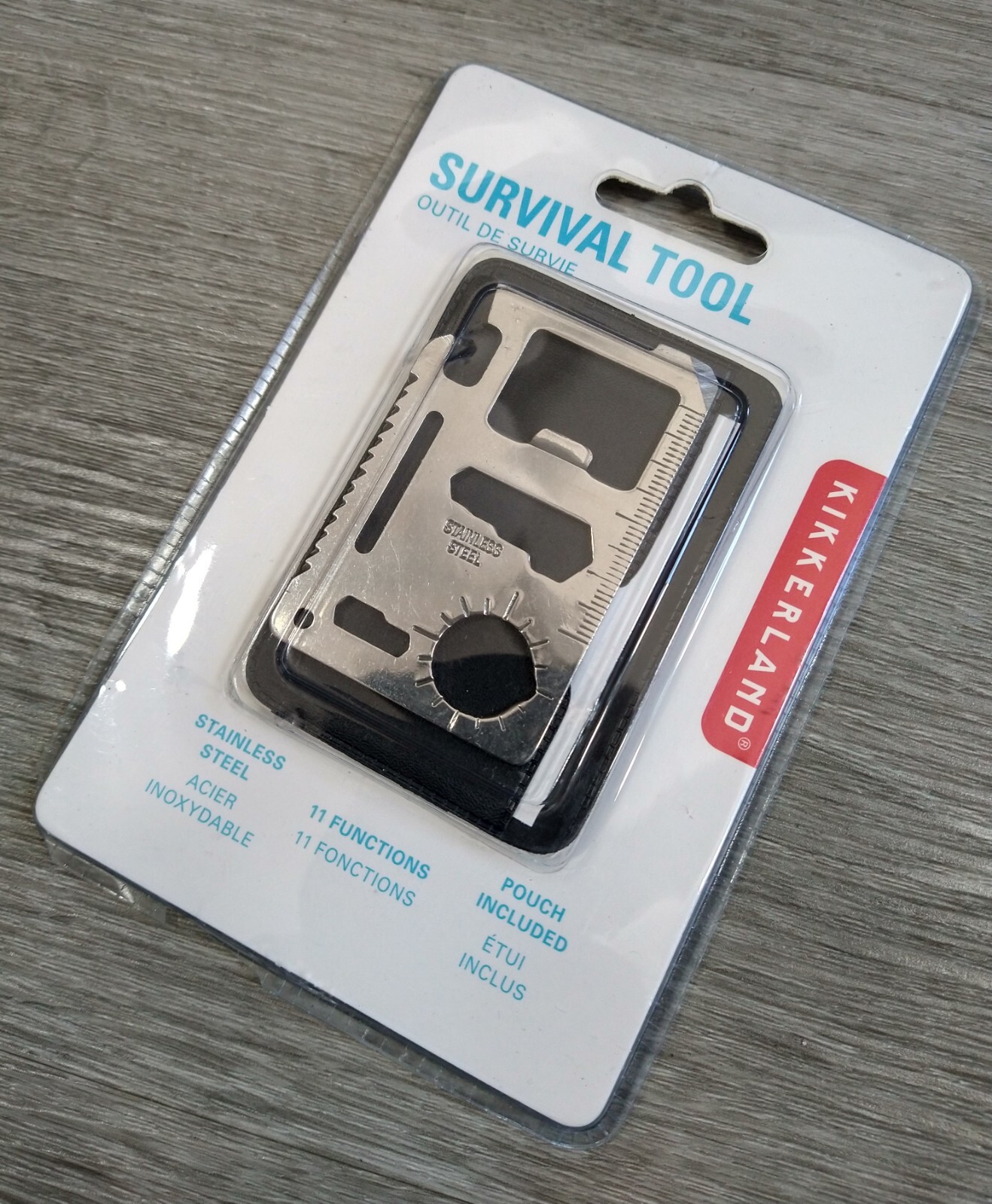 Kikkerland CD401, Classic Survival Tool, Saw Blade, Opener, Ruler – WALLET SIZE