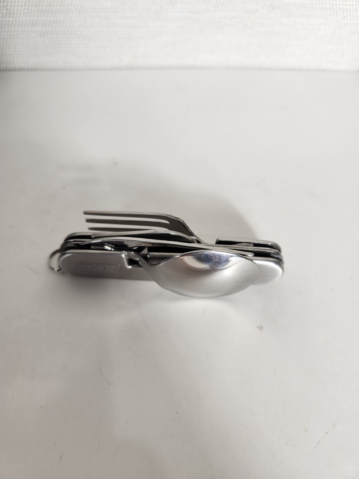 Vtg Coleman Camp Multi Tool Spoon Fork Knife Can Bottle Opener Stainless Steel