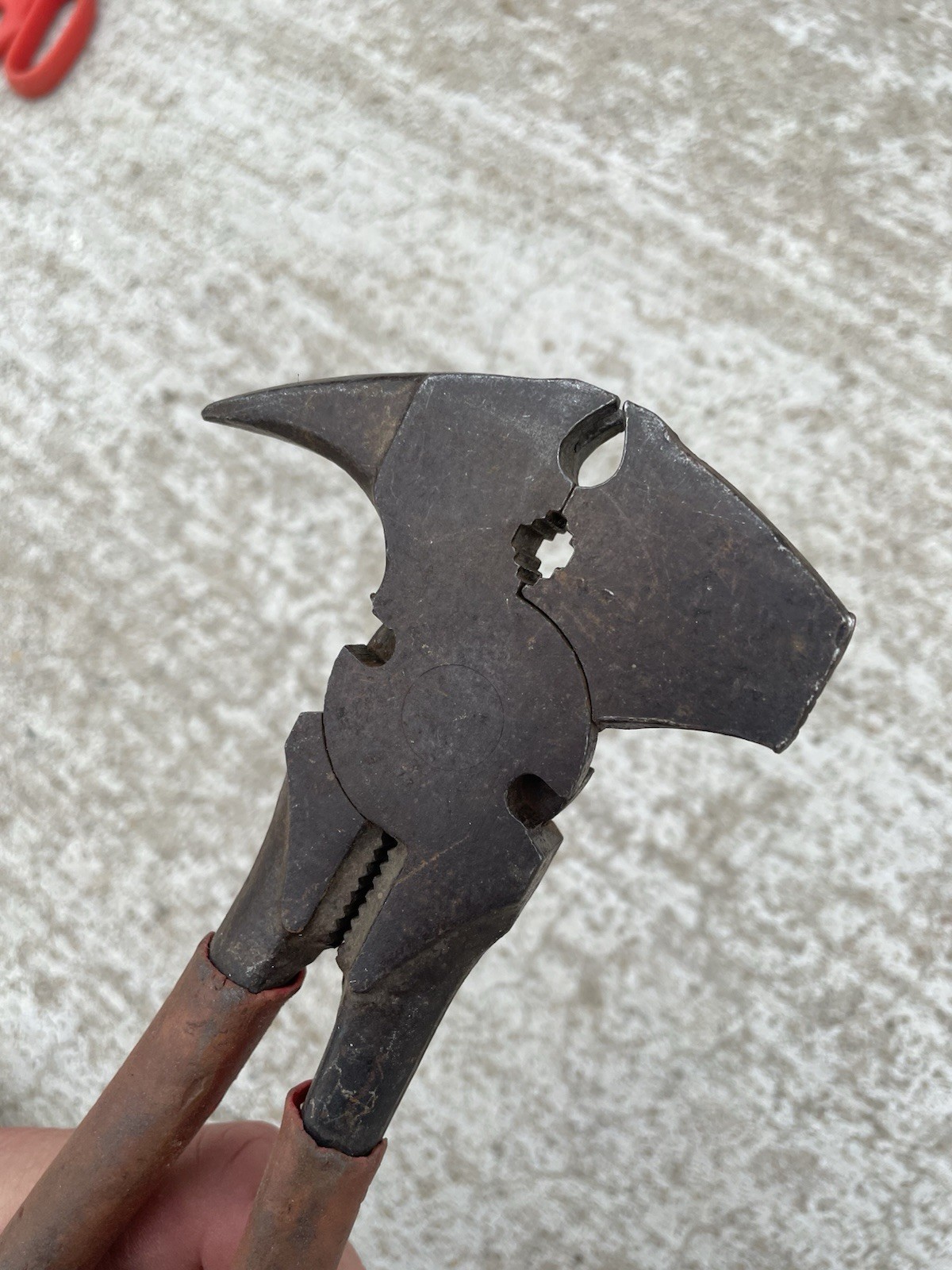 Vtg Multi Purpose Adjustable Hand Pliers Hammer Wrench Multifunction Tool NL