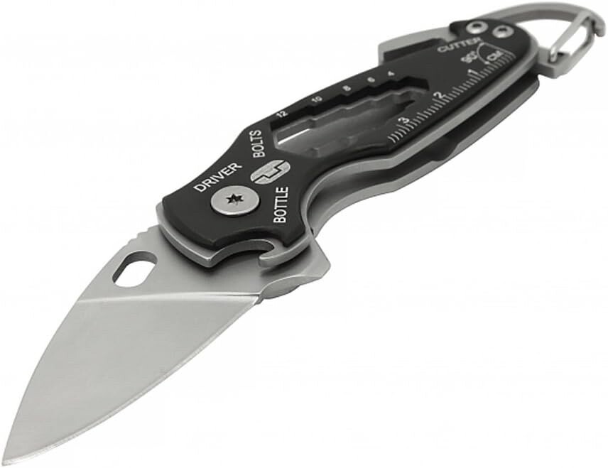 True Utility Smart Pocket Knife 11-in-1 Multi Tool With Weatherproof Case Clip
