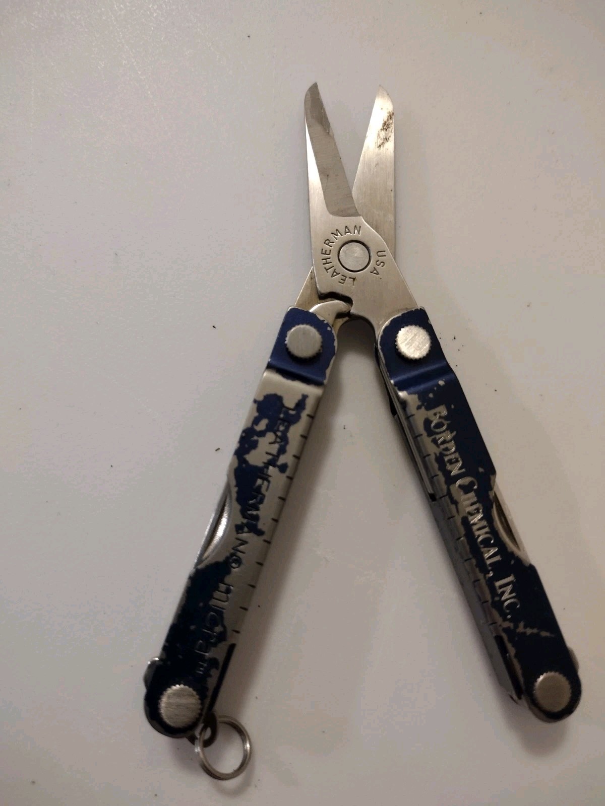 Leatherman Micra 10 in 1 Multitool Stainless Steel Hiking Camping Fishing Blue