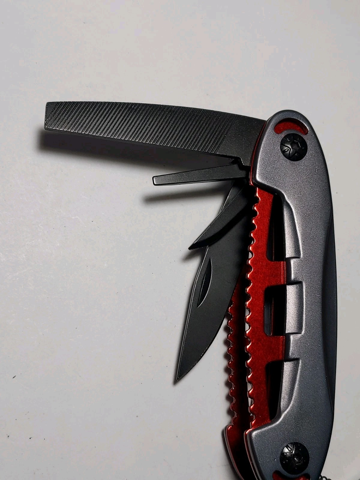 Protocol Black & Red Multi Tool + Nylon Pouch – Pliers, Blade