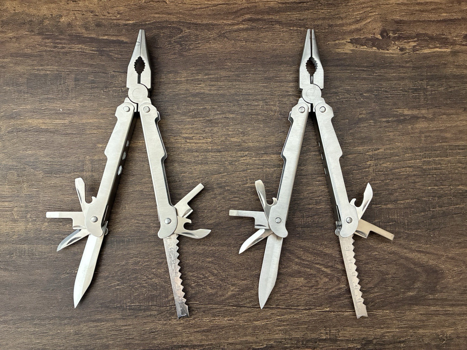 Unbranded Multi -Tool Stainless With Sheath Lot Of 2
