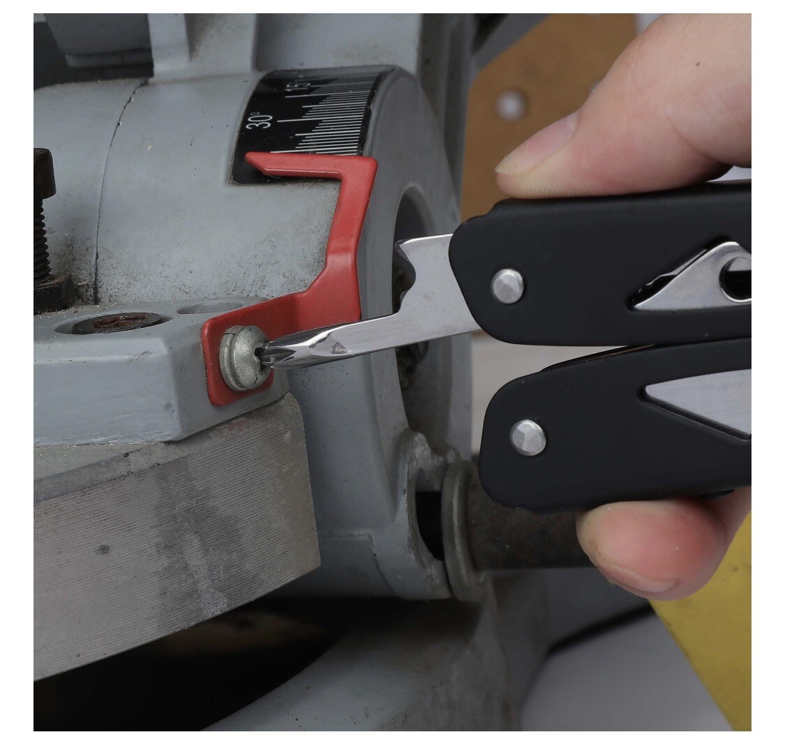 Ozark Trail 12-In-1 Multitool W/Sheath Pliers Knife Saw #7601 Black/Stainless