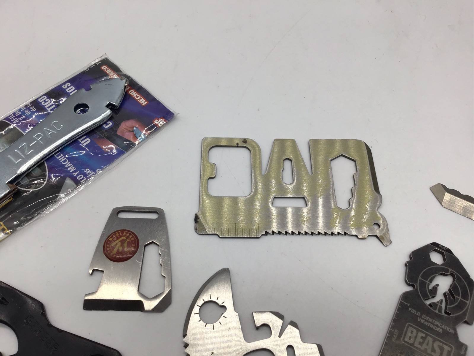 Multitool All-In-One Wrench Knife Saw Screwdriver Bottle Opener Pry Bar EDC Lot