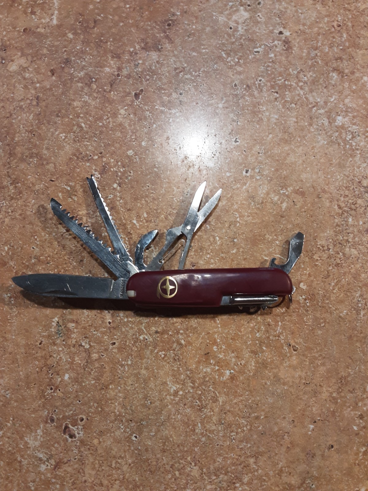 Swiss Style Army Knife Multi Function Pocket Knife New in Box RED