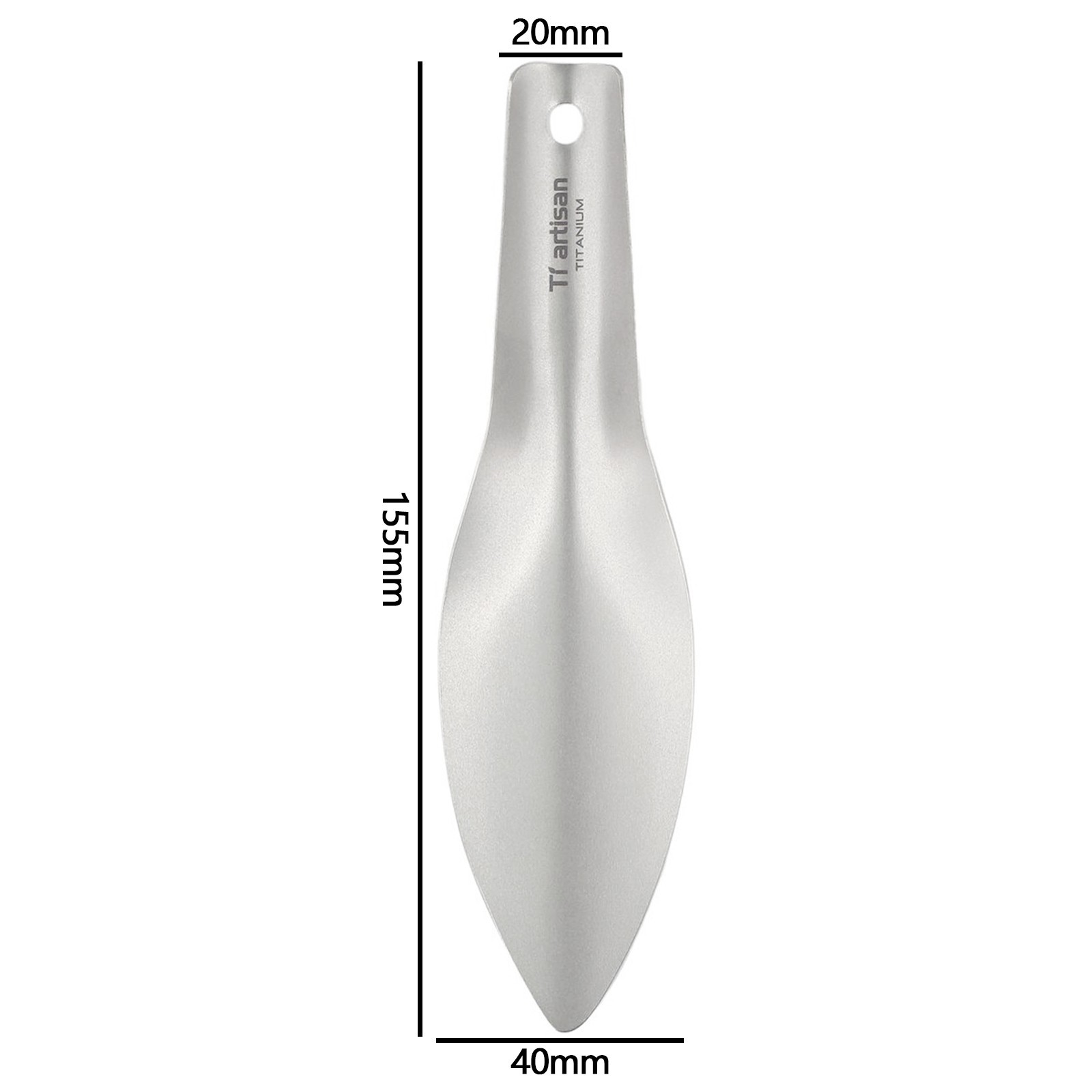 Curved Design Garden Trowel for Easy Digging Camping Hiking 155x40mm 0.8mm