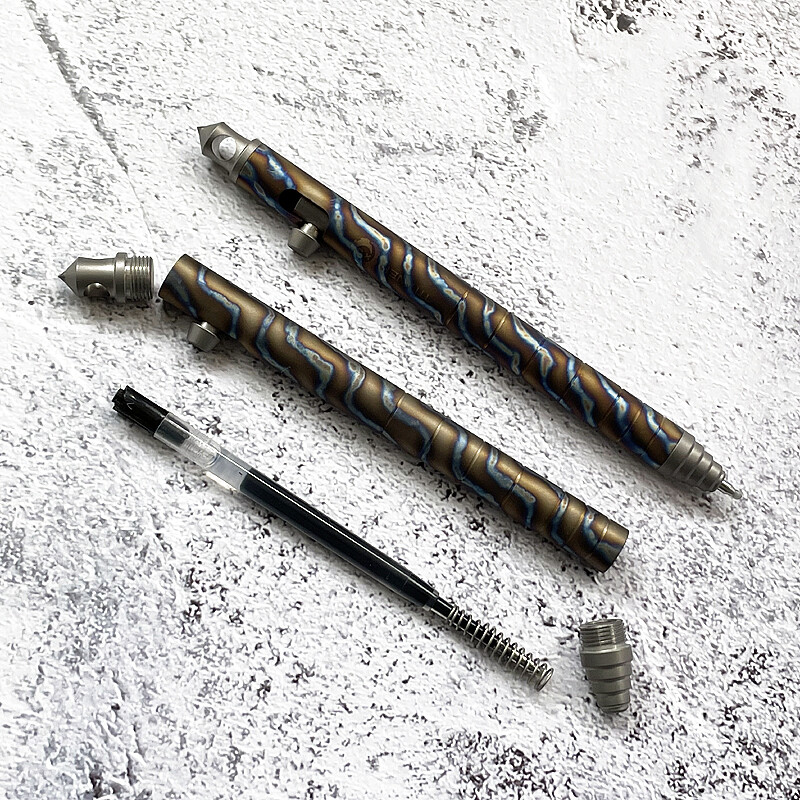 Titanium Alloy Press Tactical Pen Portable Signature Pen Office Stationery