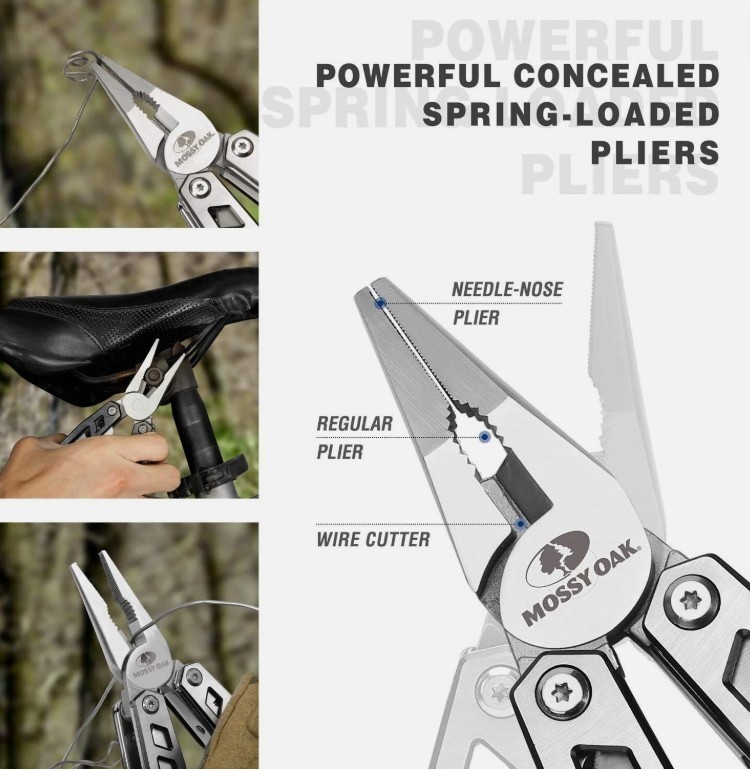 Multitool 22-In-1 Stainless Steel Multi Tool Pocket Knife Plier Tool USA