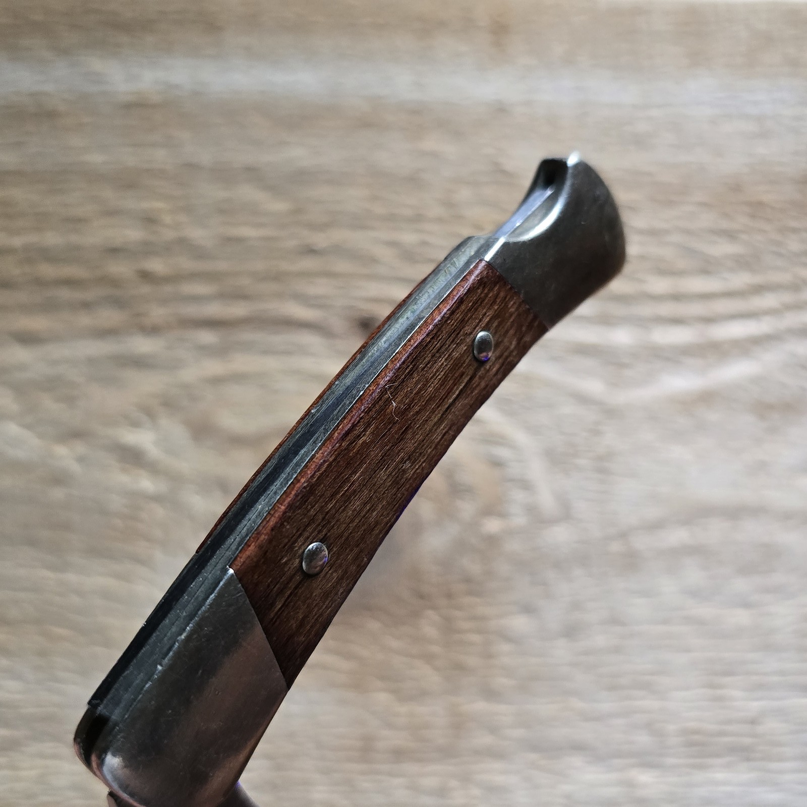 BUCK KNIVES PRINCE LOCKBACK POCKET KNIFE PLAIN EDGE WOOD HANDLE 2008