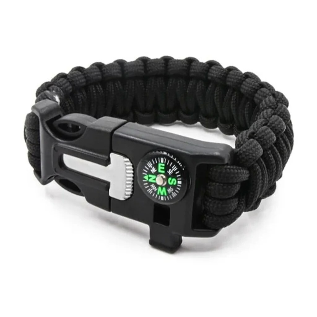 5-in-1 Outdoor Paracord Survival Bracelet, Multitool, Gift