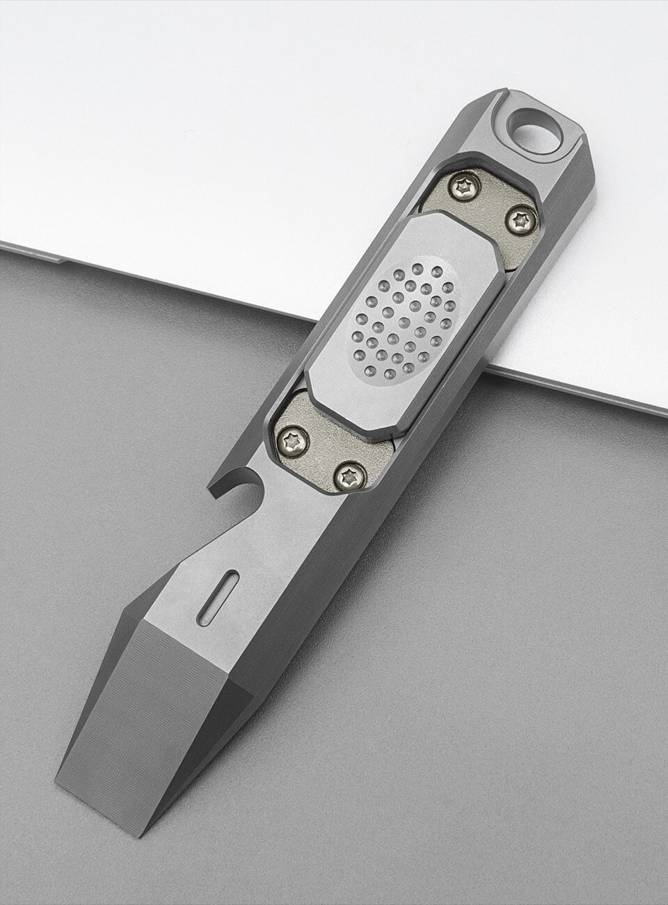 EDC Titanium Alloy Multi Tools Pry Bar Crowbar Fidget Clicker Toy Stress Relief