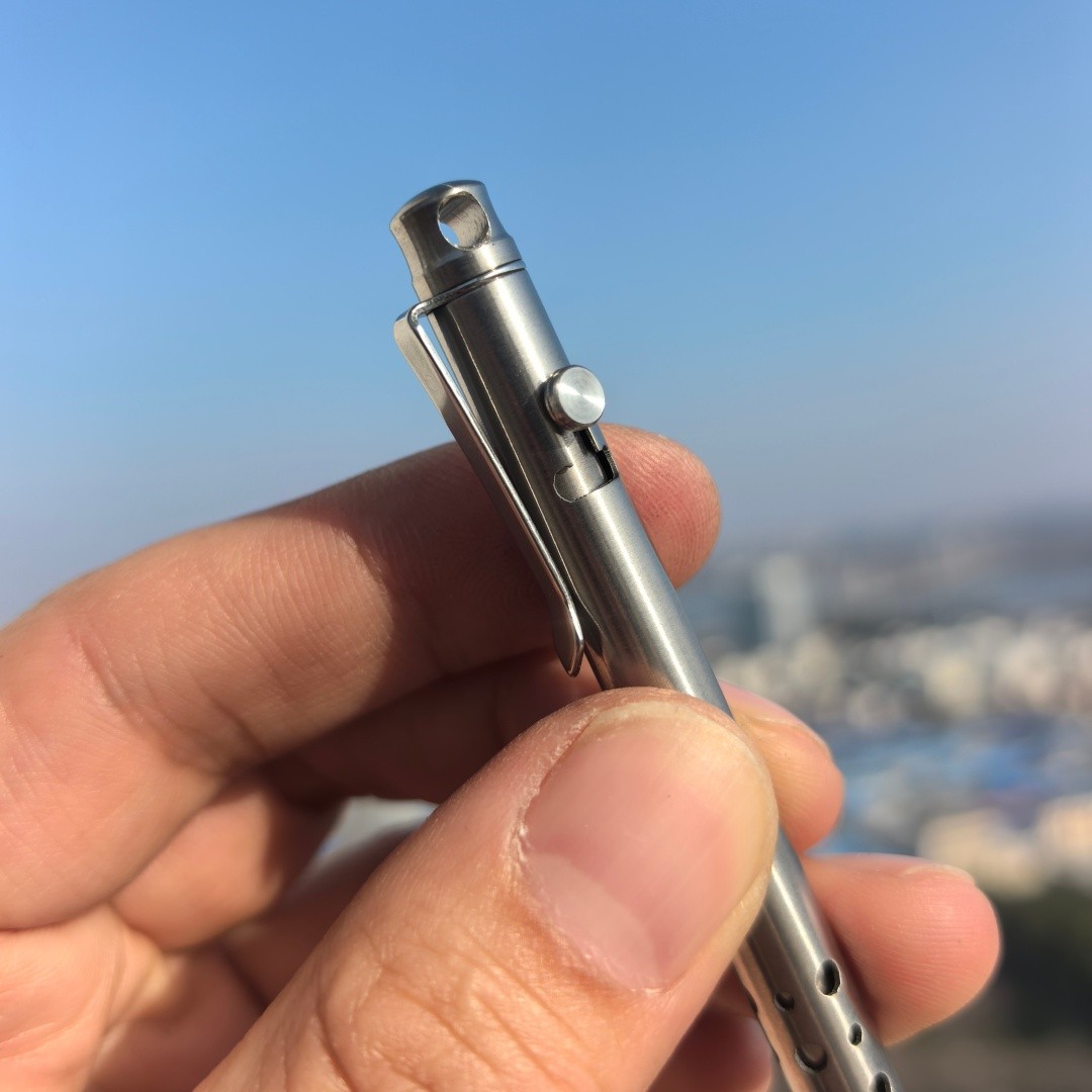 Lightweight Titanium alloy signature pen Tactical EDC Tool