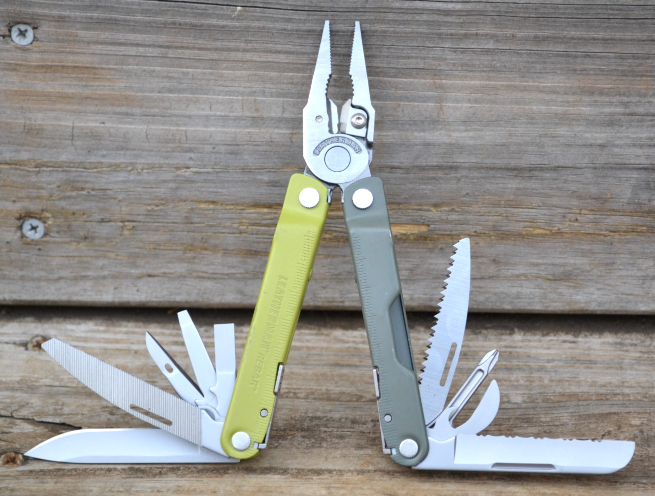 OEM Leatherman Rebar Mossy Slate Multi-Tool Knife Pliers & Other Tools — Great