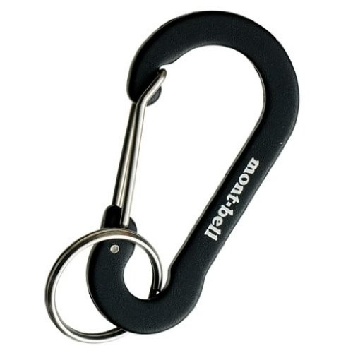 Mont-bell Key Carabiner Flat Snap Hook 6 1124337 Black BK