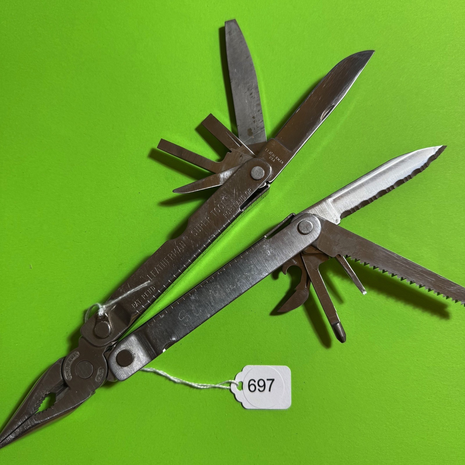 Leatherman Super Tool Plier Multi Tool Pocket Knife Stainless EDC #697