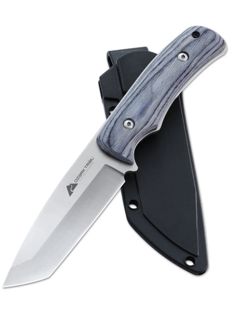 Ozark Trail 6 Pieces Hunting Knives Set, 3- 8 inch Fixed Blade Knife, 3 Sheaths