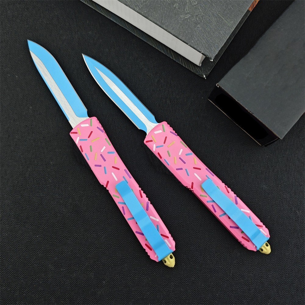 D2 Steel EDC Folding Knife Deep Pocket Clip Camping Hiking Utility Tool